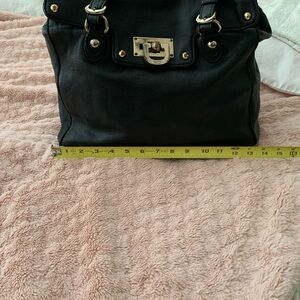 Donna Karen, New York, black leather purse, large excellent condition